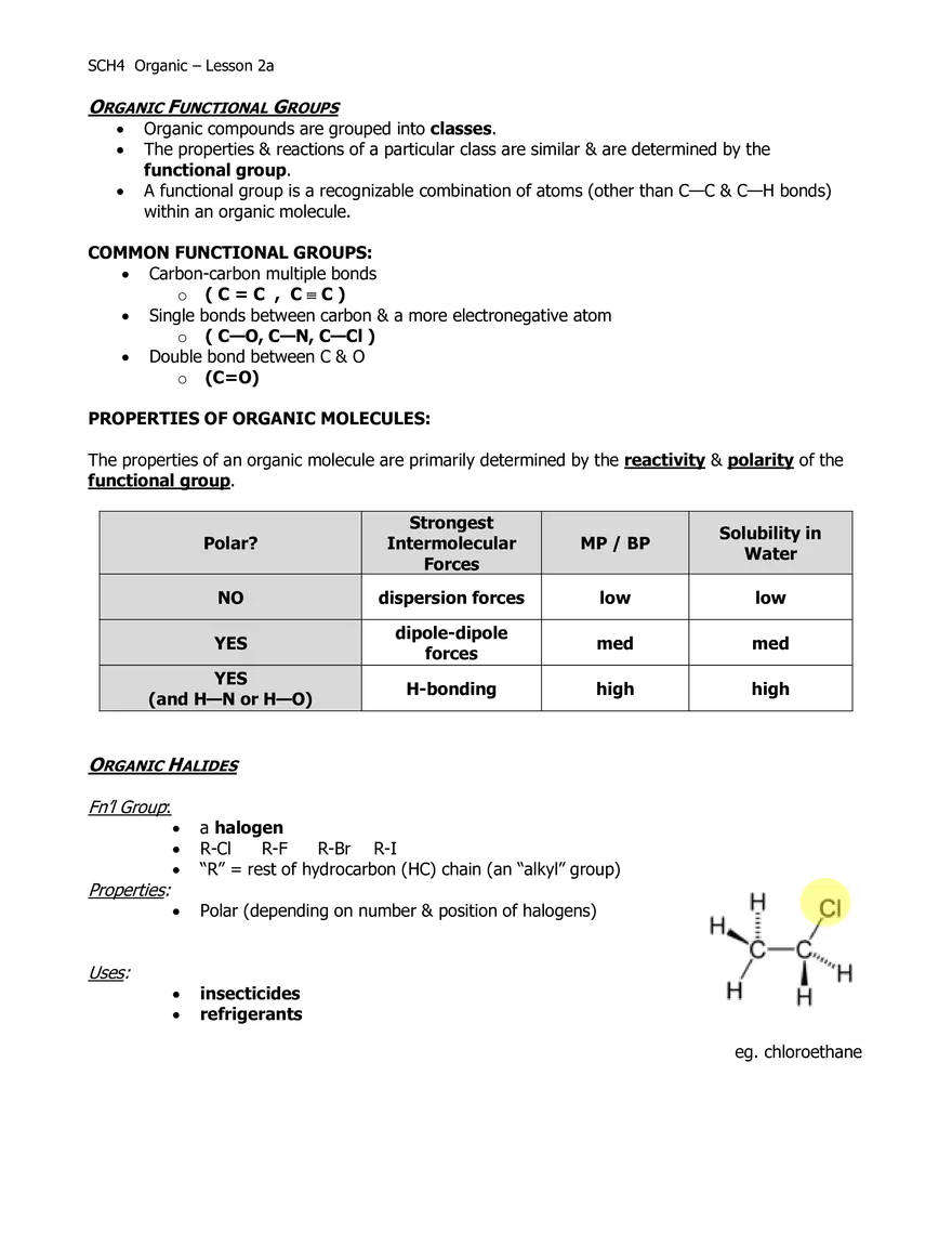 Lesson 02a - Intro to Functional Groups - Page 1
