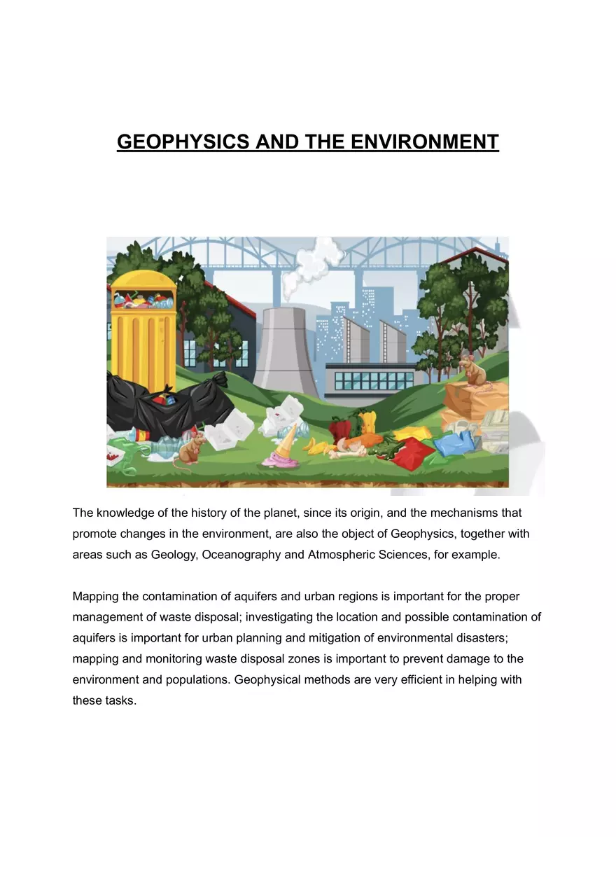 Geophysics And The Environment - Page 1
