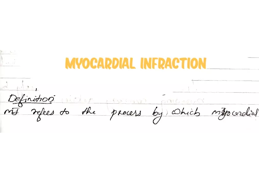 Myocardial Infraction - Page 1