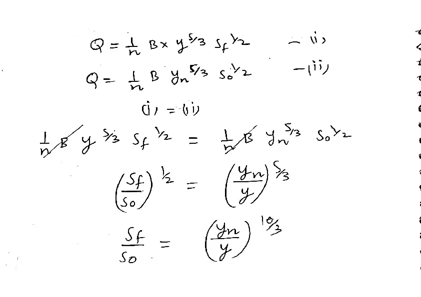 Differential Equation for Wide Rectangular Channel - Page 2