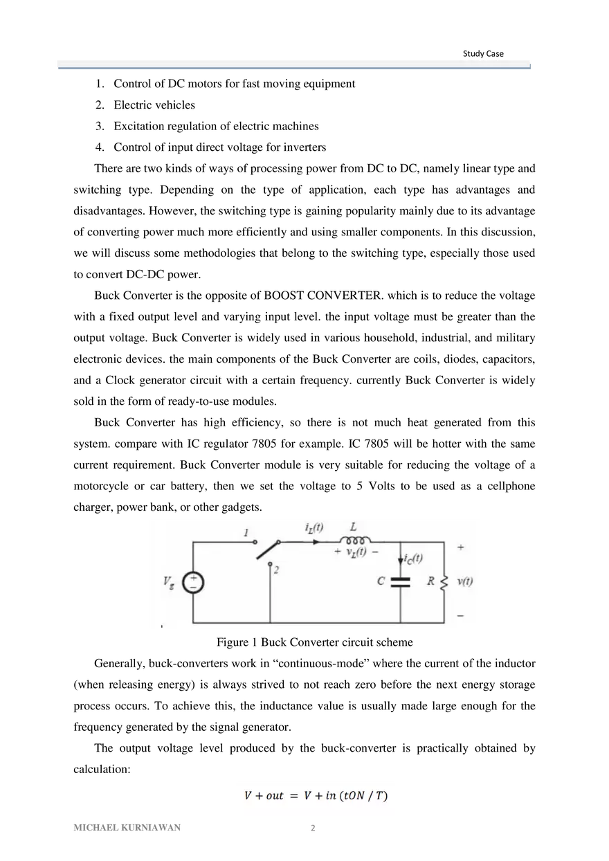 Buck Converter Type Direct Current Converter Performance - Page 2