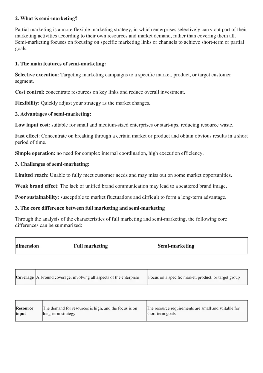 What is the Difference Between Full Marketing and Semi - Page 2
