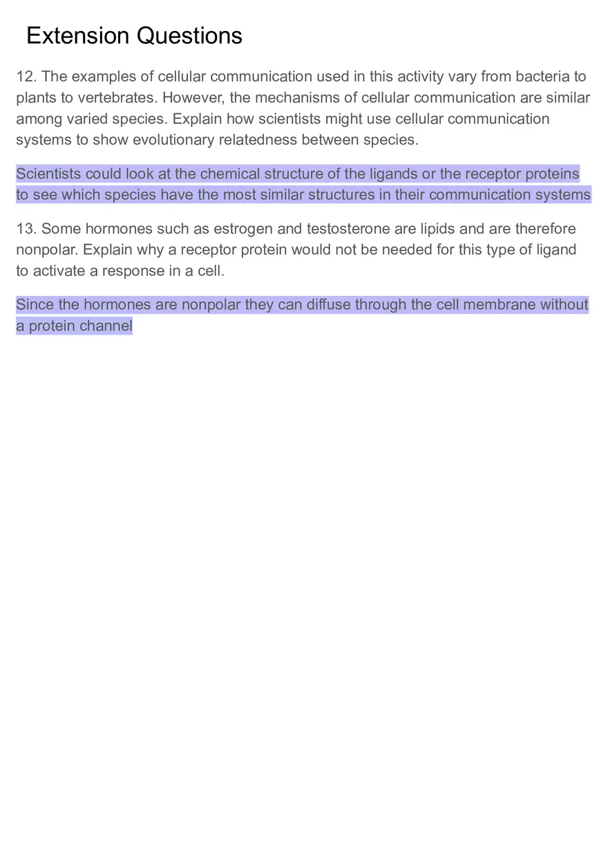 How Can Cells Send Signals to Each Qther - Page 12