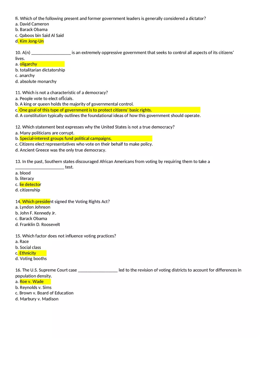 Ch. 17 Government and Politics - Page 2
