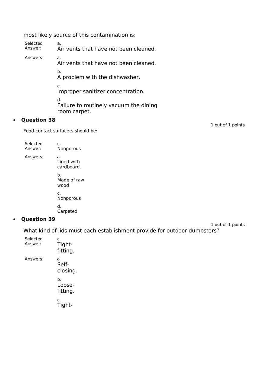 Servsafe Practice Exam Part 16 - Page 8