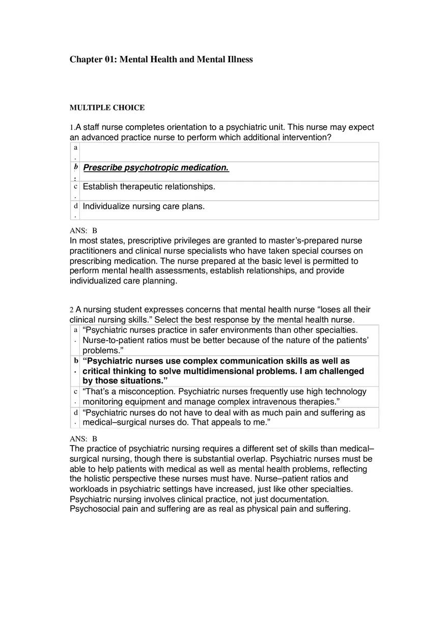Chapter 01 Mental Health and Mental Illness - Page 1
