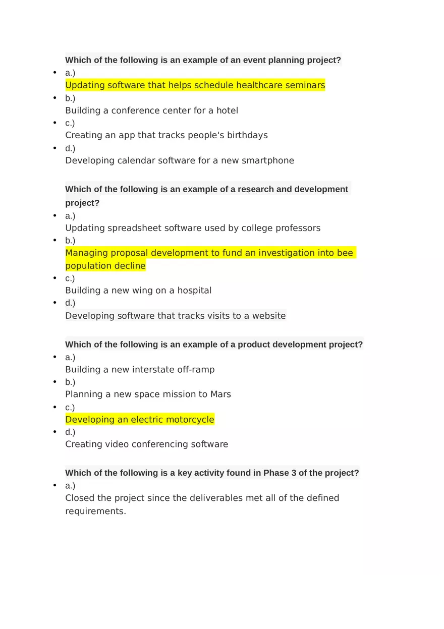 Project Management Unit 4 Challenges 1 & 2 - Page 7