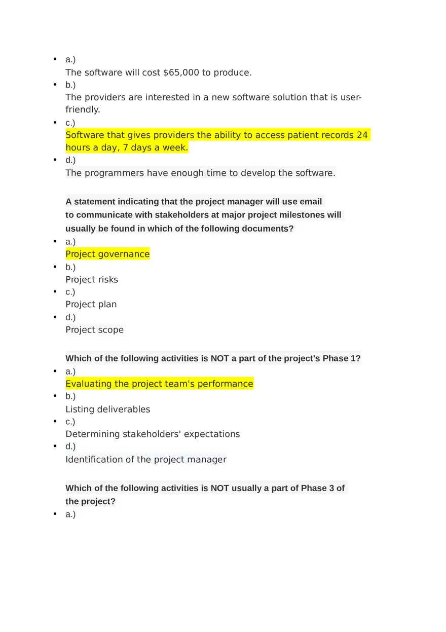 Project Management Unit 4 Challenges 1 & 2 - Page 9