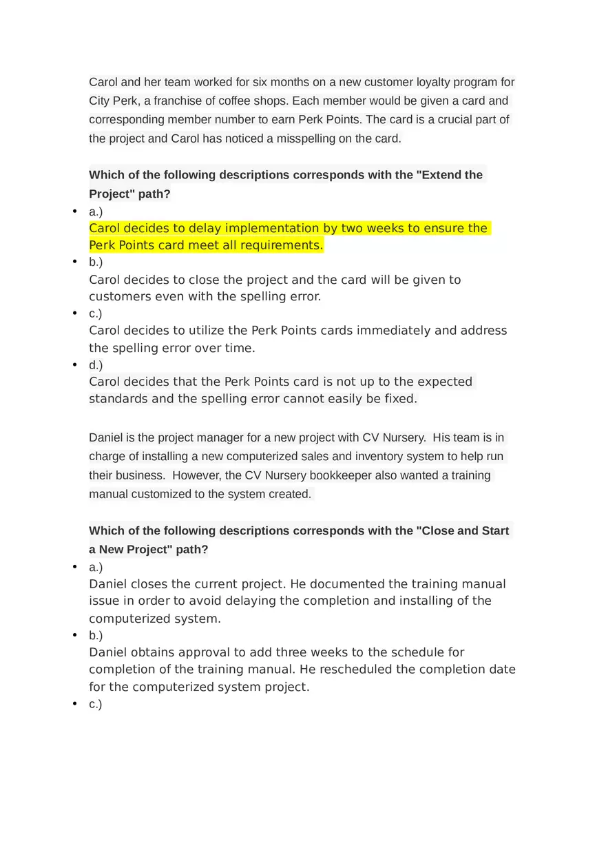 Project Management Unit 4 Challenges 1 & 2 - Page 14
