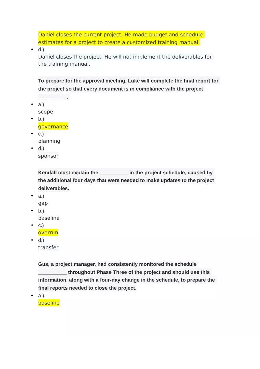 Project Management Unit 4 Challenges 1 & 2 - Page 15