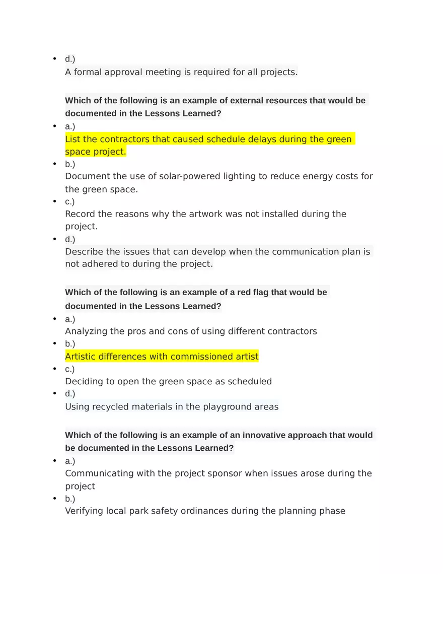 Project Management Unit 4 Challenges 1 & 2 - Page 17