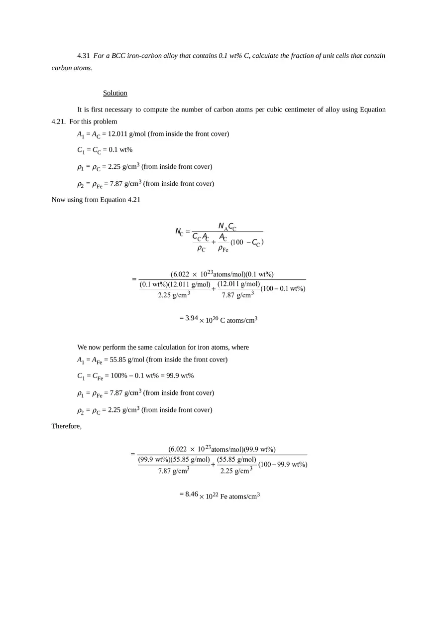 Imperfections in Solids Problem Solutions Part 5 - Page 7