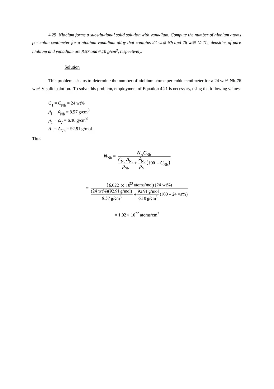 Imperfections in Solids Problem Solutions Part 5 - Page 3