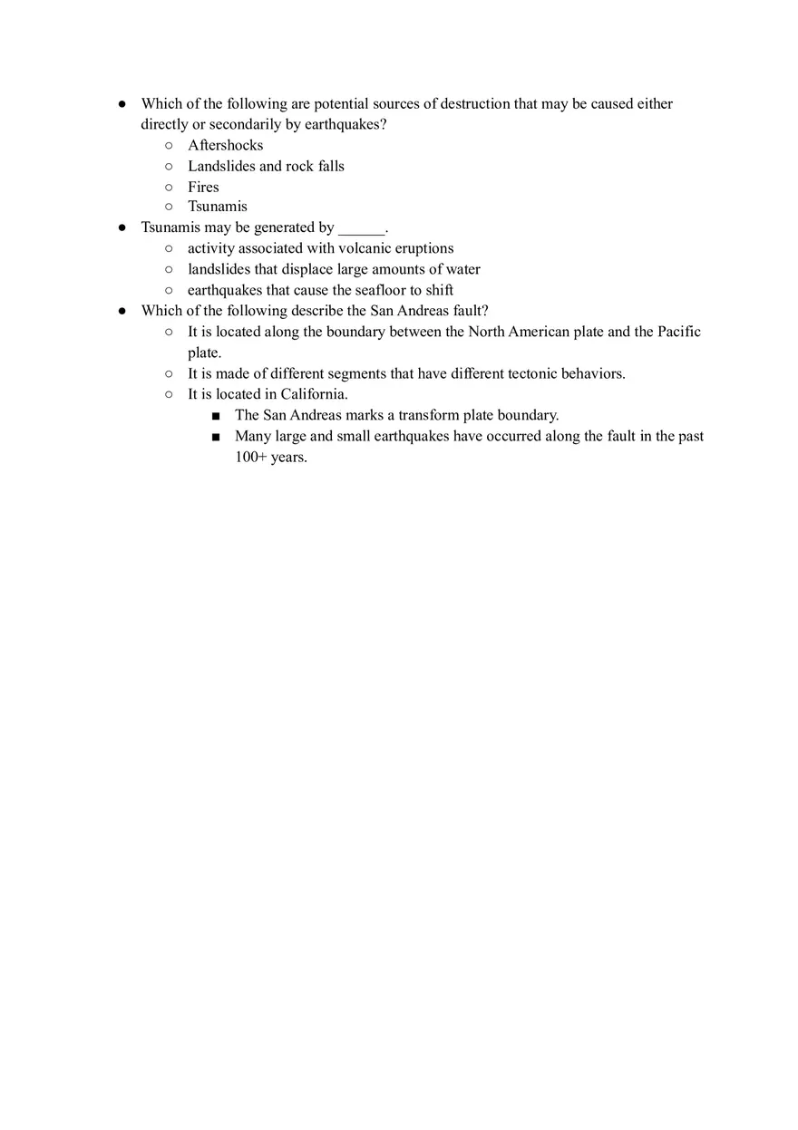 Geology Quiz Answers Chapter 12 - Page 10