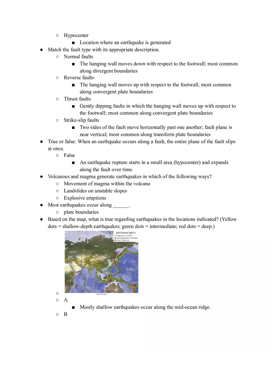 Geology Quiz Answers Chapter 12 - Page 2