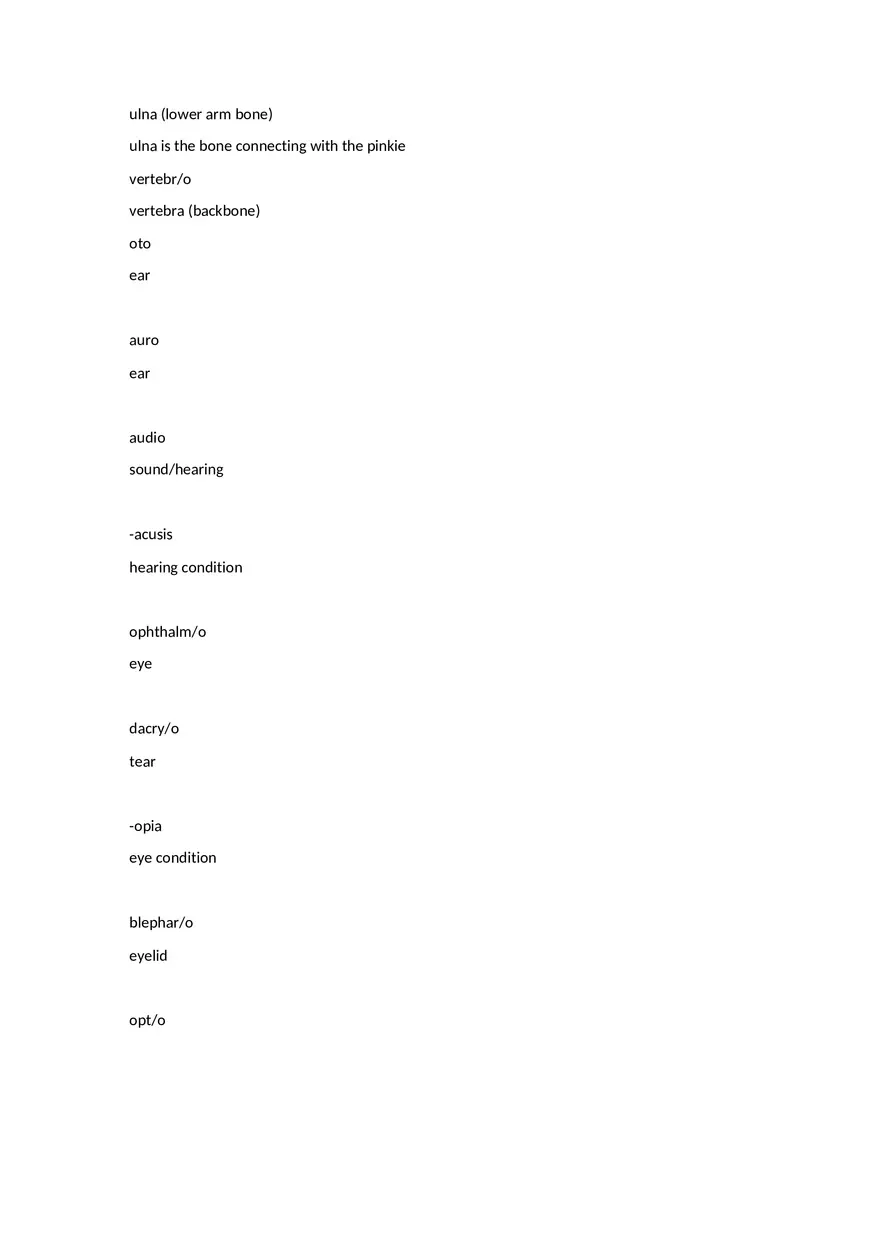 Med Term Answers Part 3 - Page 7