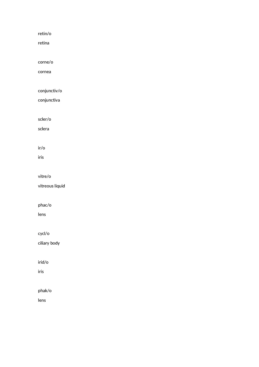 Med Term Answers Part 3 - Page 9