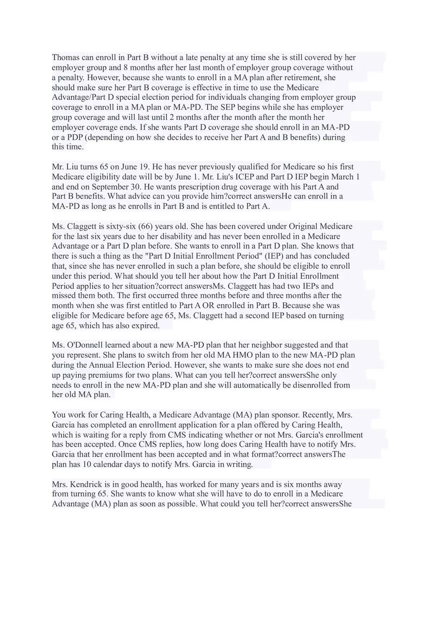 AHIP Final Exam Answers Part 3 - Page 12