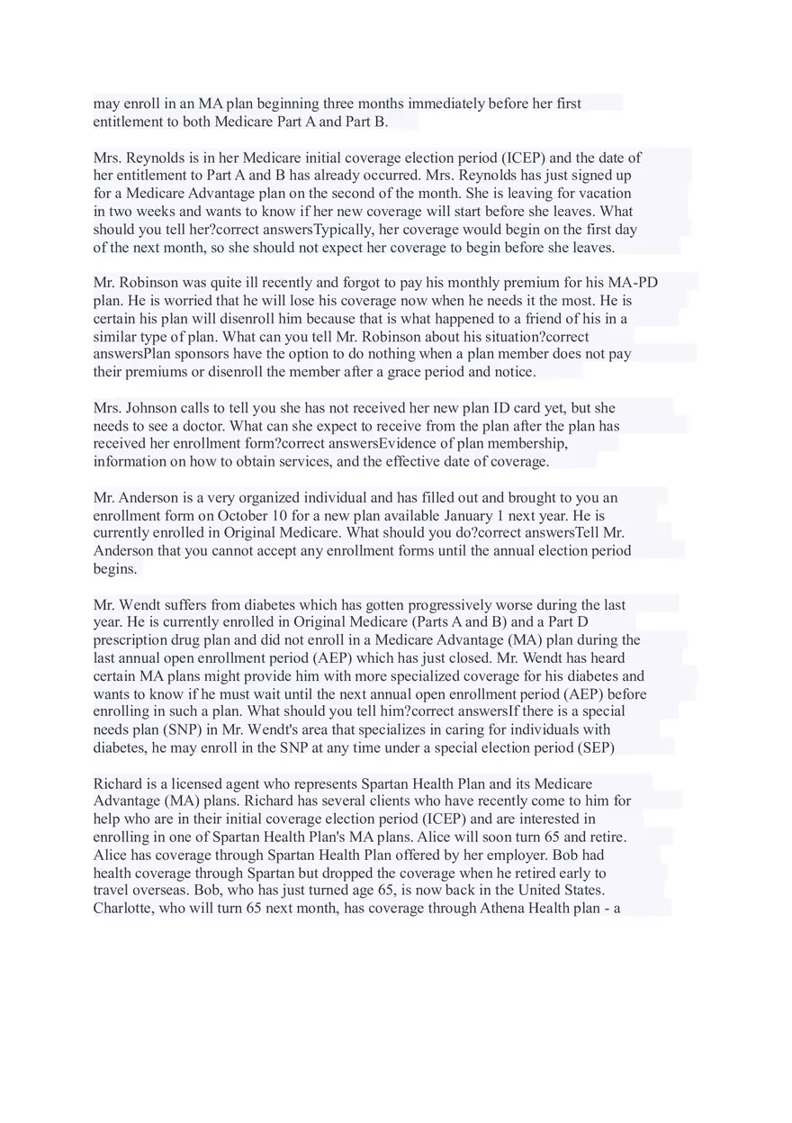 AHIP Final Exam Answers Part 3 - Page 13