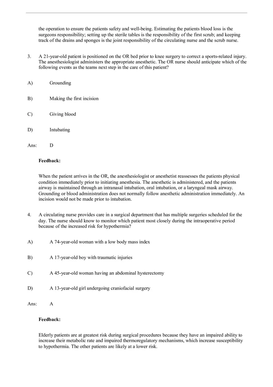 Chapter 18 Intraoperative Nursing Management Part 1 - Page 2