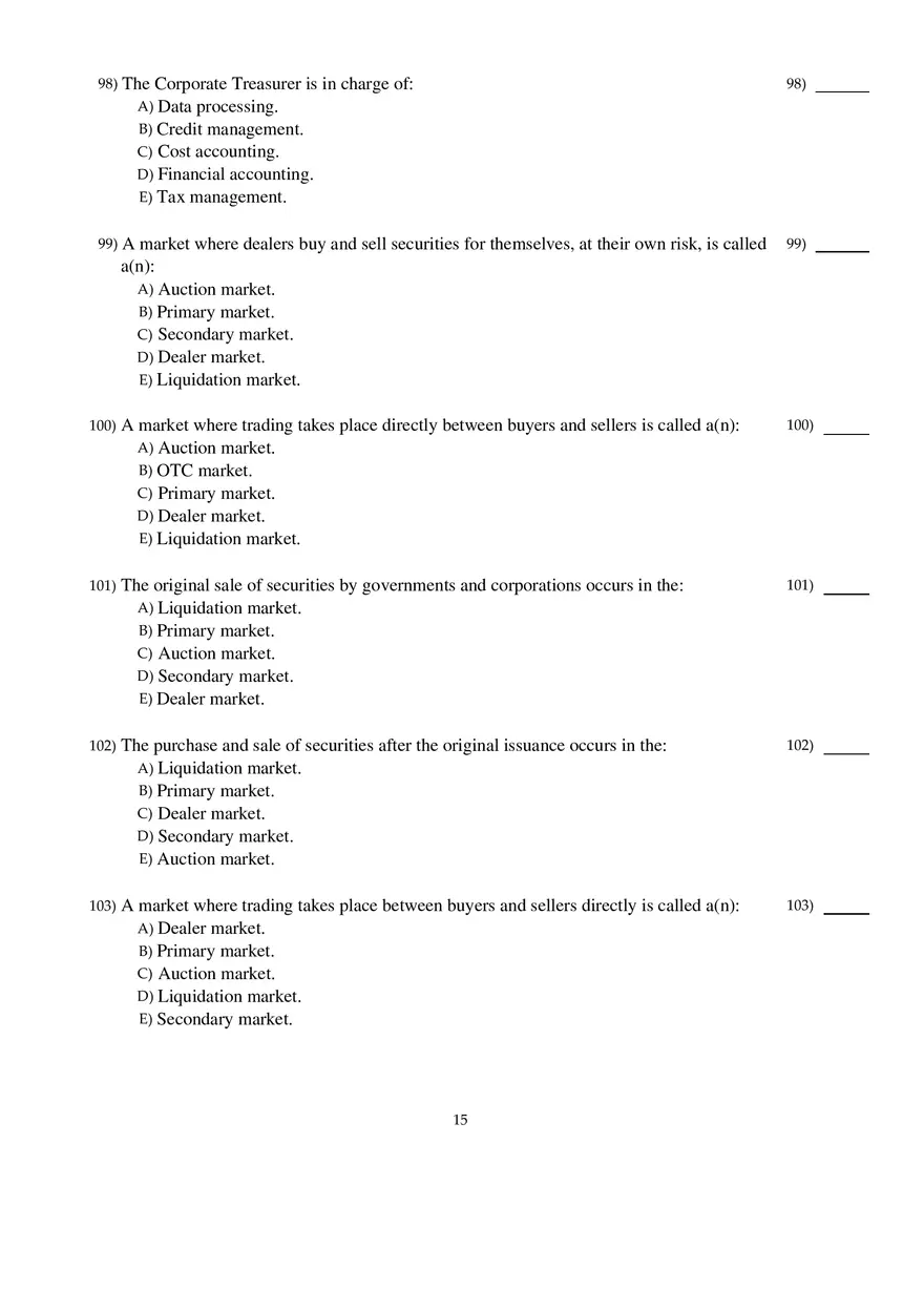 Corporate Finance Exam - Page 7