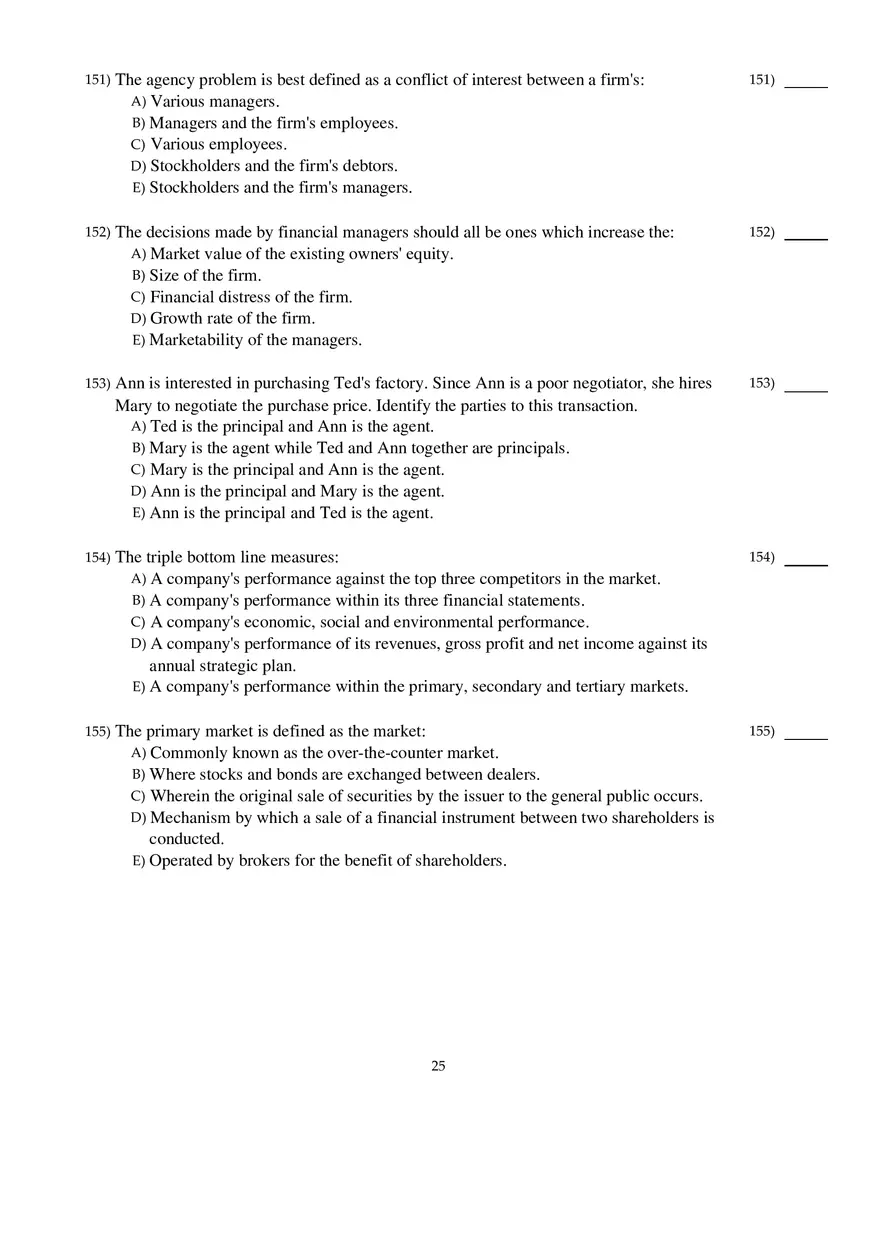 Corporate Finance Exam - Page 18