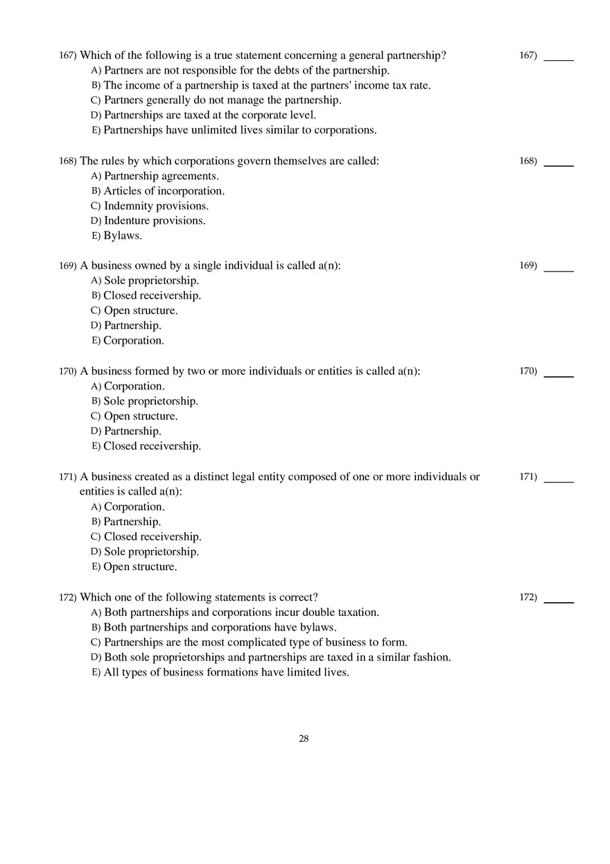 Corporate Finance Exam - Page 21