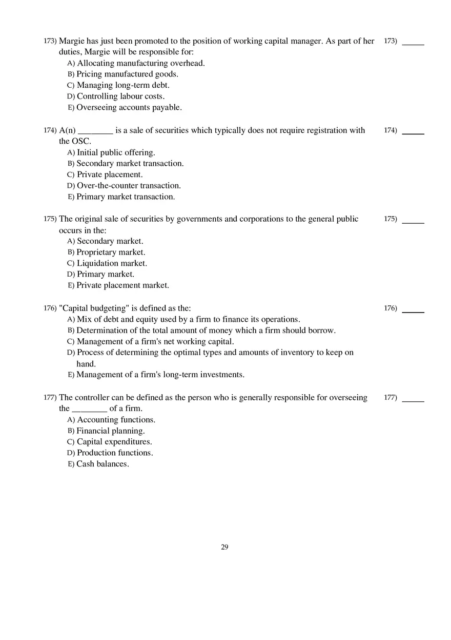 Corporate Finance Exam - Page 22