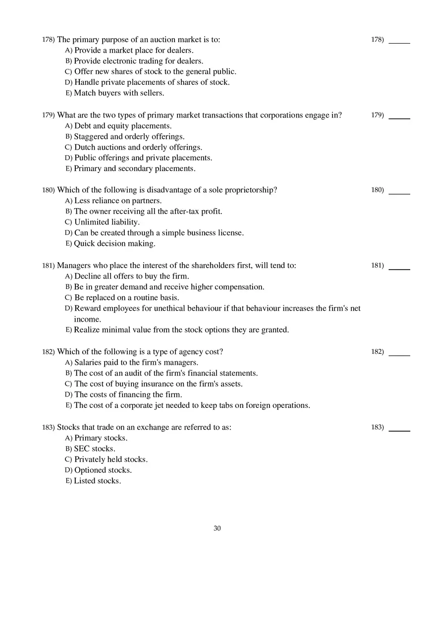 Corporate Finance Exam - Page 23