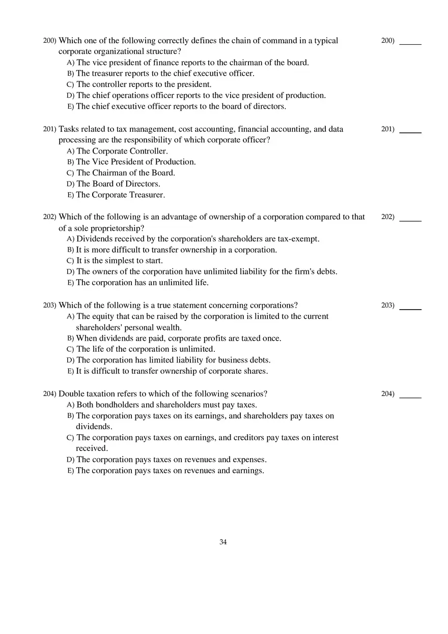 Corporate Finance Exam - Page 28
