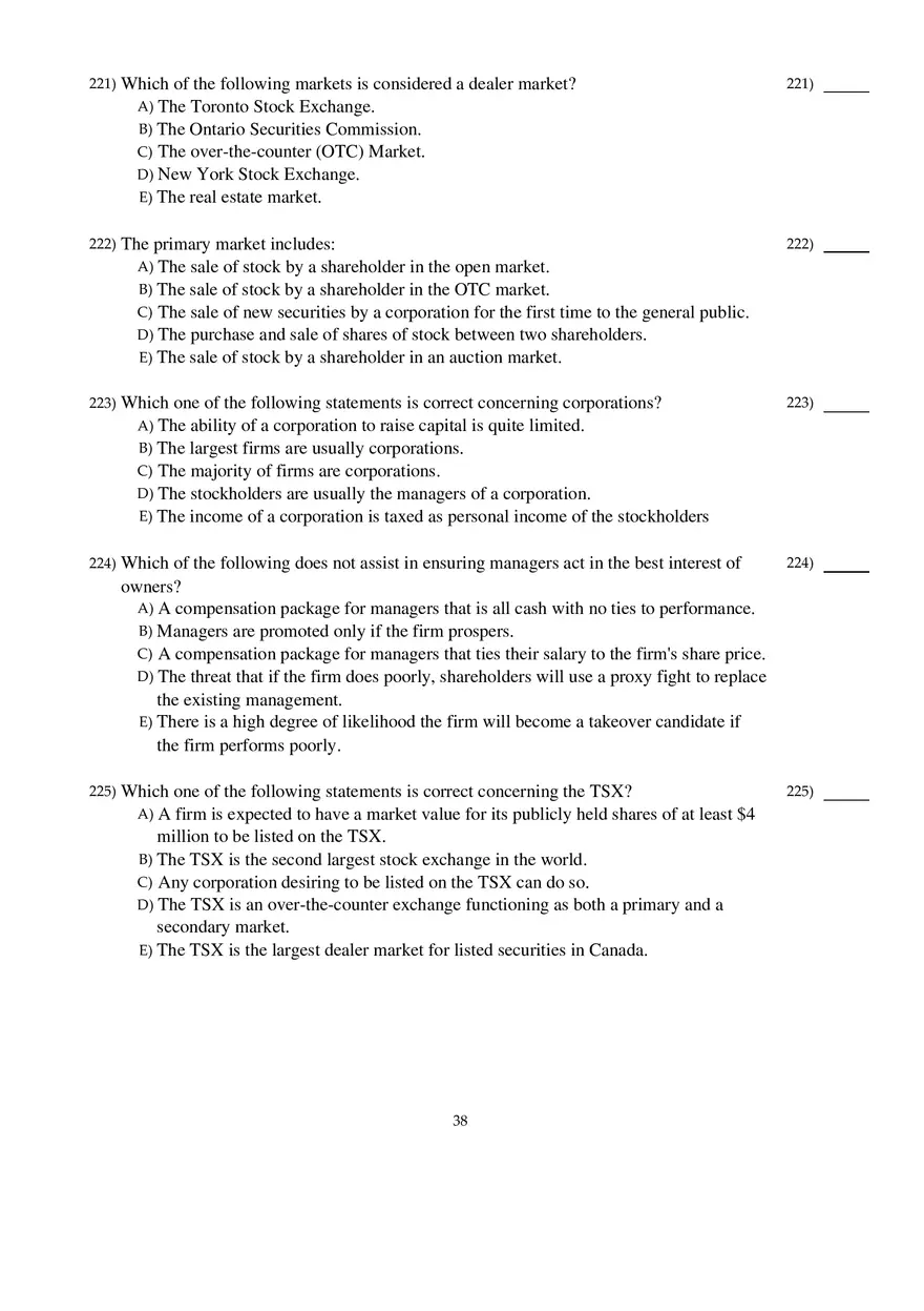 Corporate Finance Exam - Page 32