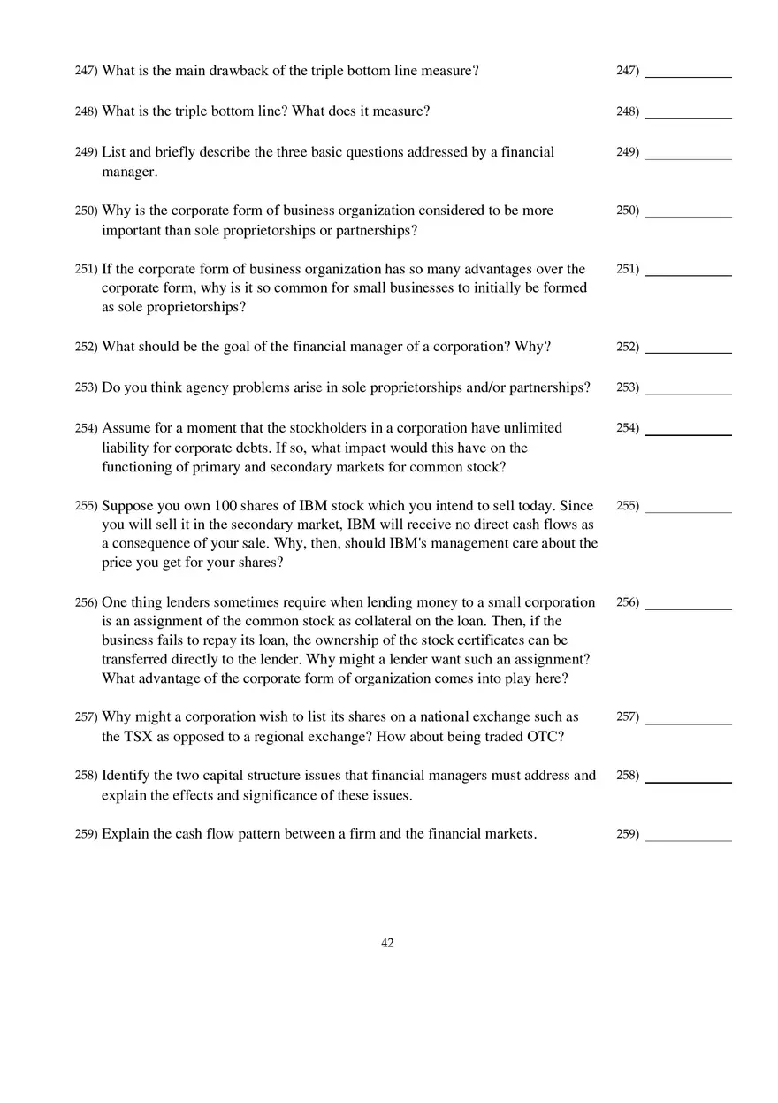 Corporate Finance Exam - Page 37