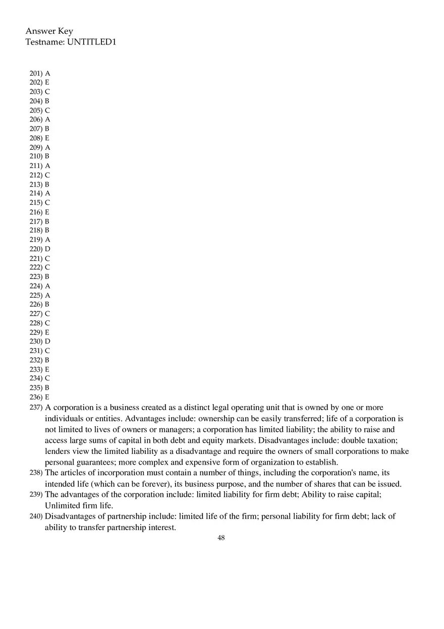 Corporate Finance Exam - Page 43