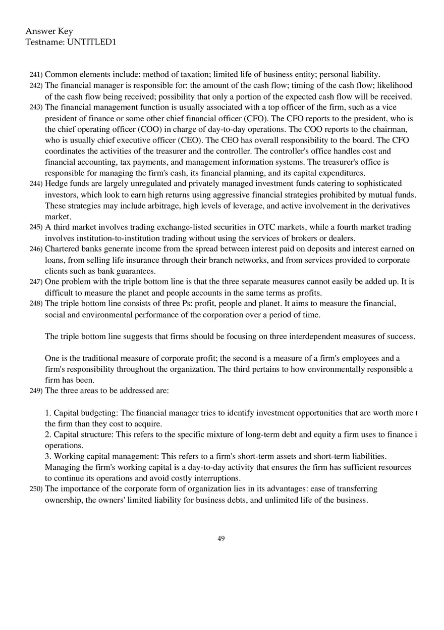 Corporate Finance Exam - Page 44