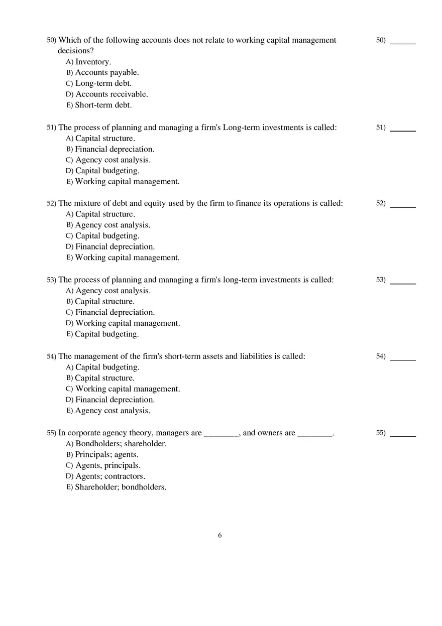 Corporate Finance Exam - Page 46