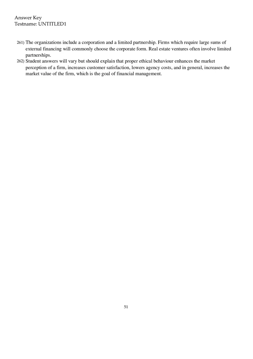 Corporate Finance Exam - Page 47