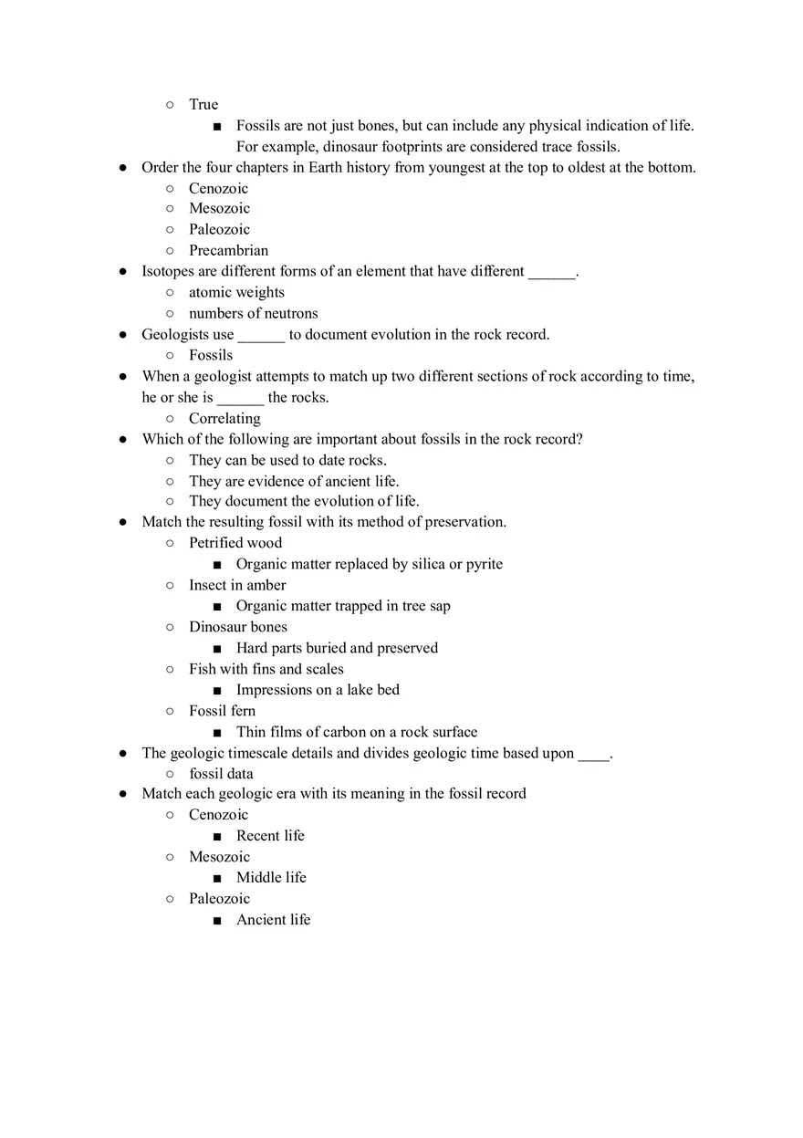 Geology Quiz Answers Chapter 9 - Page 4