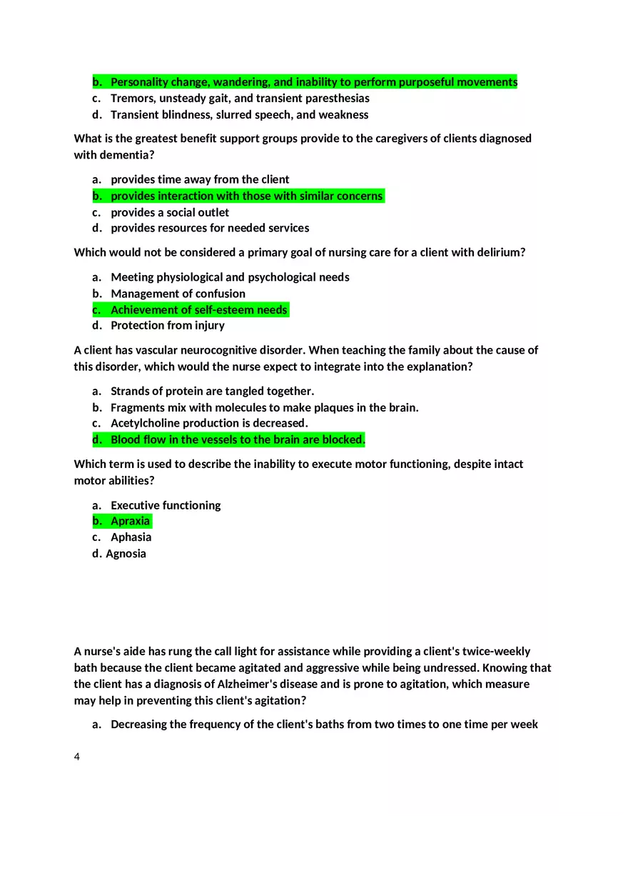 Chapter 24 Cognitive Disorders - Page 4