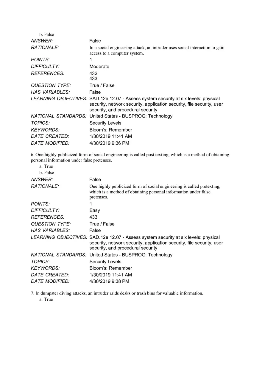 Chapter 12 Managing Systems Support and Security - Page 7