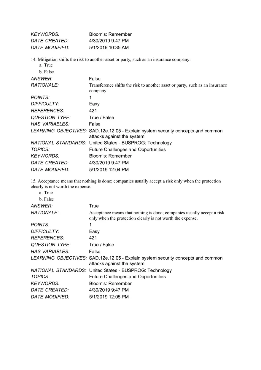 Chapter 12 Managing Systems Support and Security - Page 11