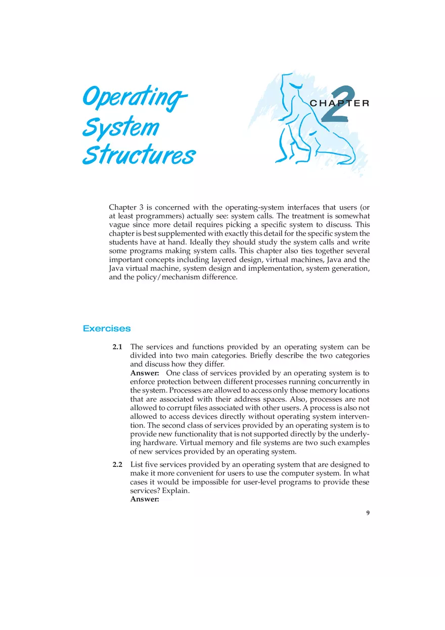 Chapter 2 Operating-System Structures - Page 1