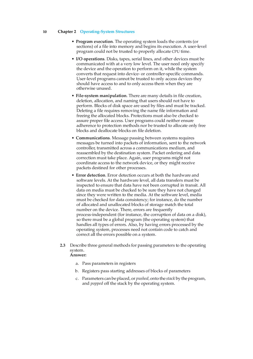 Chapter 2 Operating-System Structures - Page 2