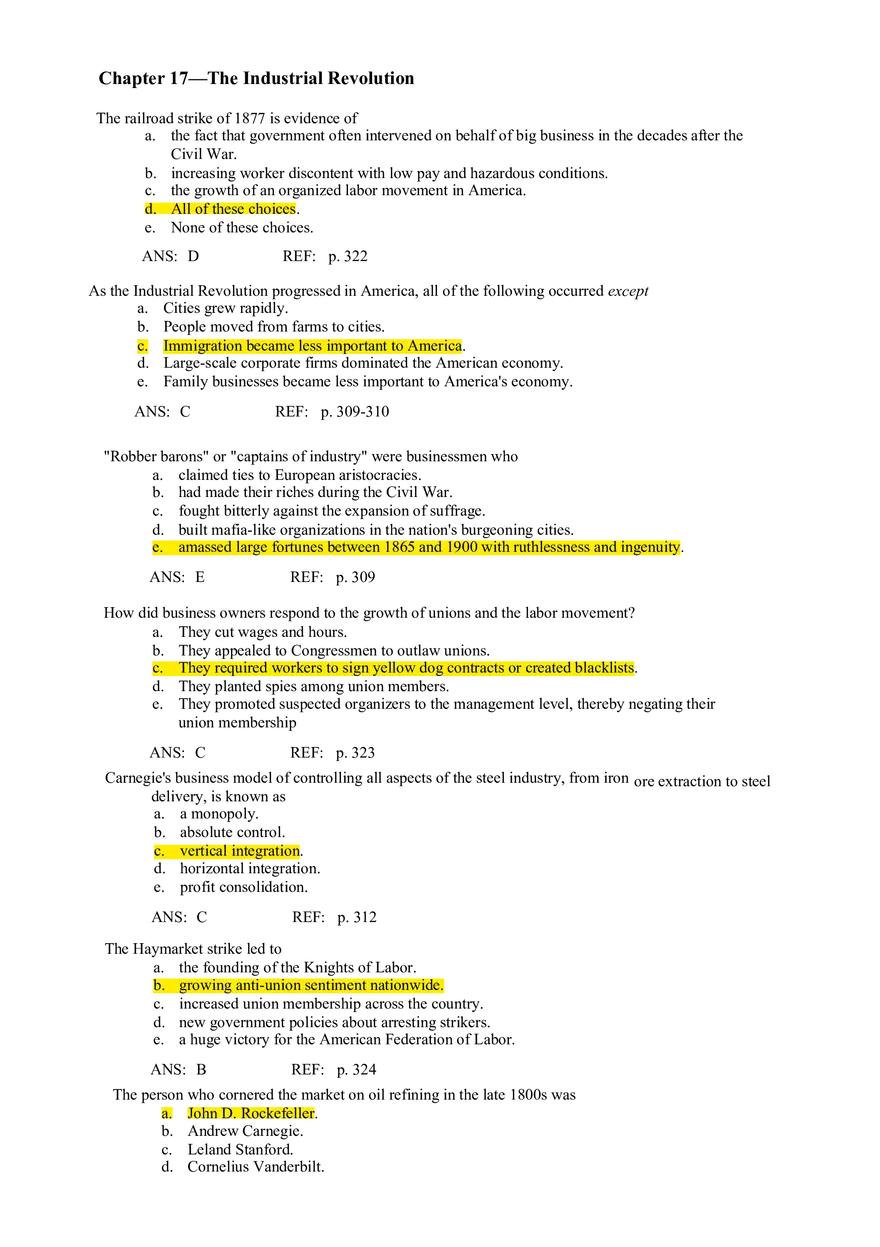 Chapter 17 The Industrial Revolution - Page 1
