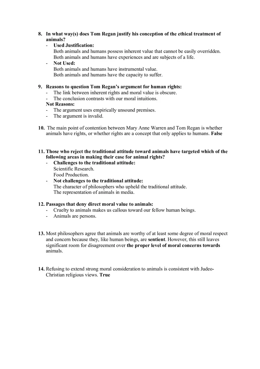 Chapter 12 The Ethical Treatment of Animals Inquizitive Exam Practice - Page 2