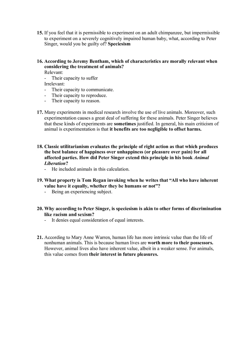 Chapter 12 The Ethical Treatment of Animals Inquizitive Exam Practice - Page 3