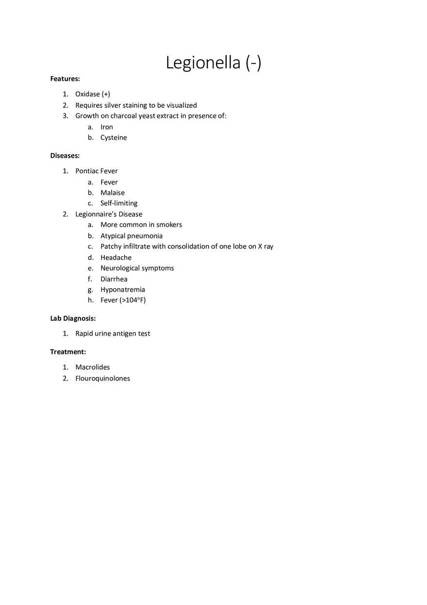 Legionella (-) - Page 1