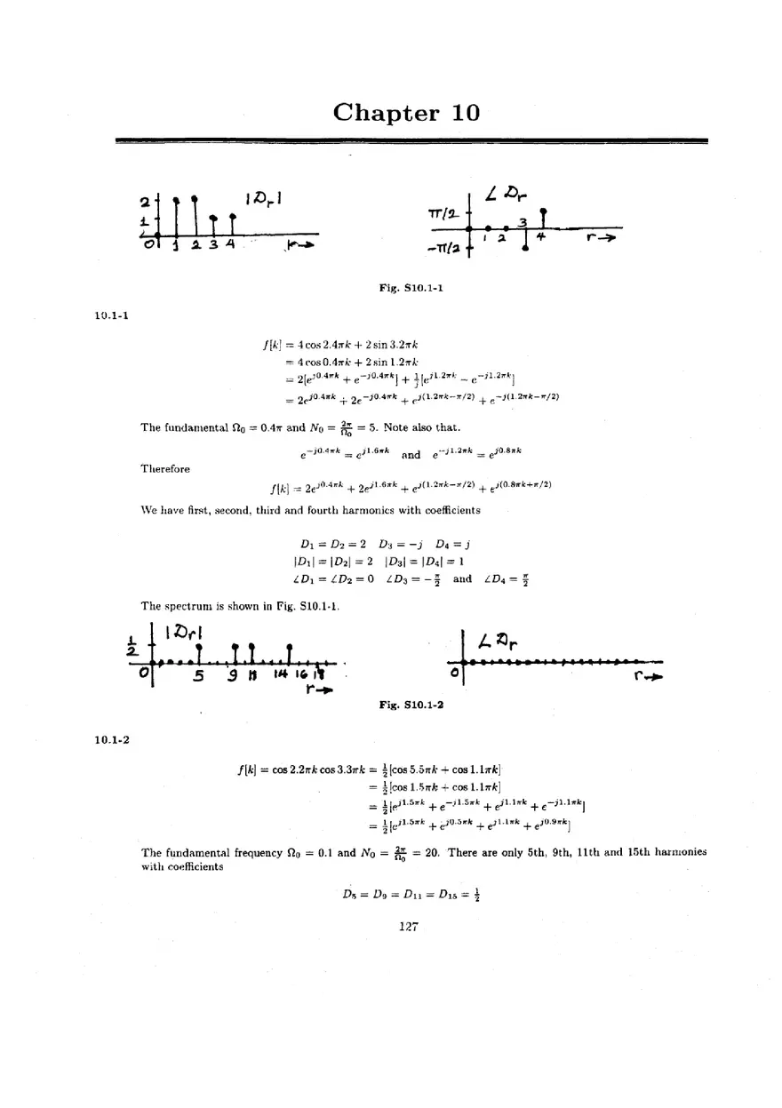 Signal Processing and Linear Systems Solution Ch.10 - Page 1