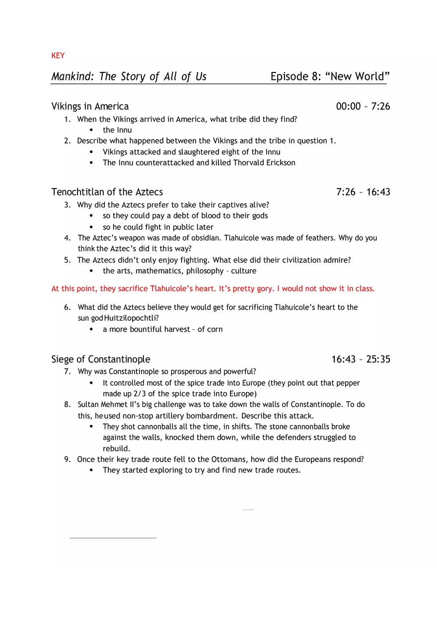 The Story of All of Us Episode 8 New World - Page 1