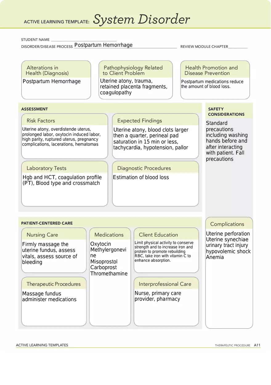 Postpartum Hemorrhage - Page 1