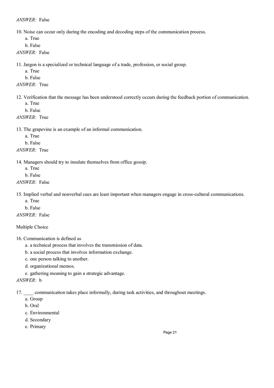 Management Chapter 9 Quiz Part 1 - Page 2
